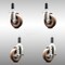 Service Caster 4 Inch 316SS High Temp Glass Filled Nylon 1 Inch Stem Caster Brake SCC, 2PK SCC-SS316EX20S414-GFNSHT-2-TLB-2-1 - alternate 3
